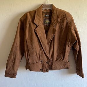 Wilson Adventure Bound Bomber Jacket Leather In M